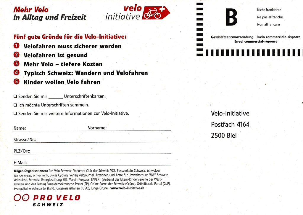 Die ersten 240 Unterschriften gesammelt